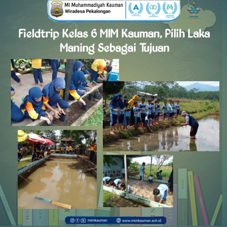 Pilih Laka Maning Karanganyar Sebagai Tujuan, Siswa Kelas 6 MI Muhammadiyah Kauman Ikuti Fieldtrip