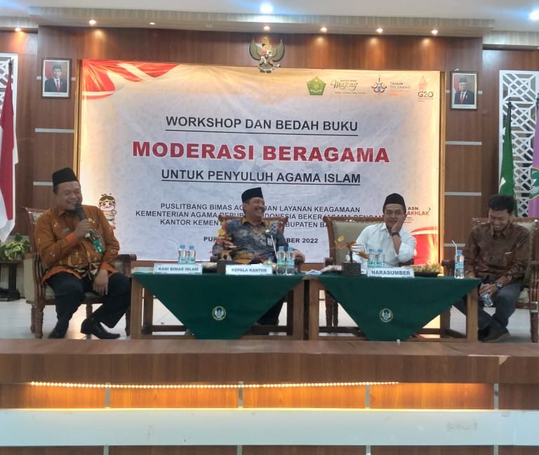 Ratusan Penyuluh Lintas Iman , Ikuti Workshop Dan Bedah Buku Moderasi Beragama