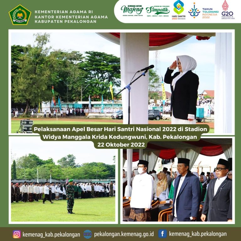 Ribuan Santri Ikuti Apel Besar Hari Santri di Stadion Widya Manggala Krida