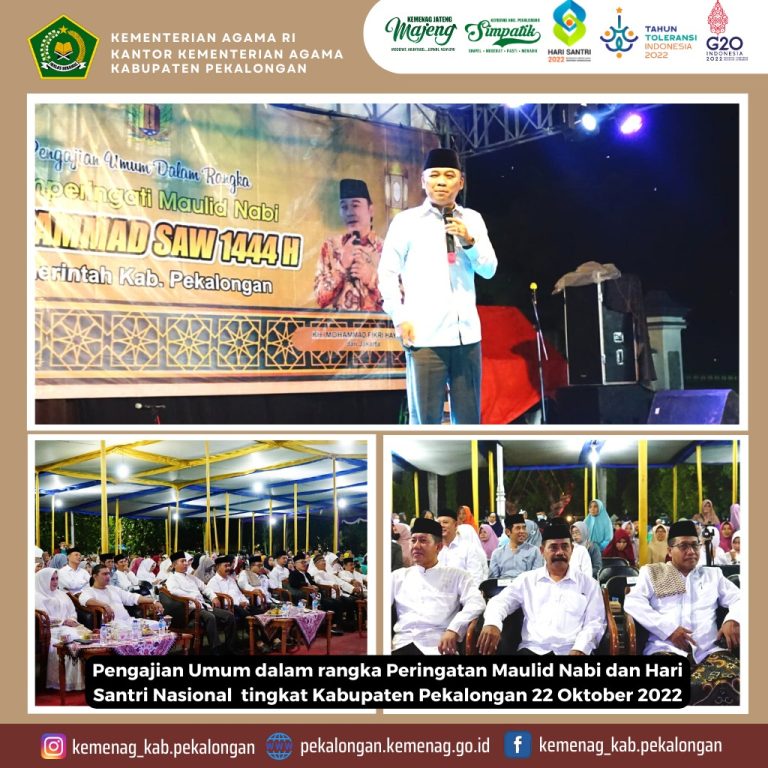 Pengajian Akbar Hari Santri Nasional 2022, Pemkab. Pekalongan Undang KH. Fikri Zaenudin MZ