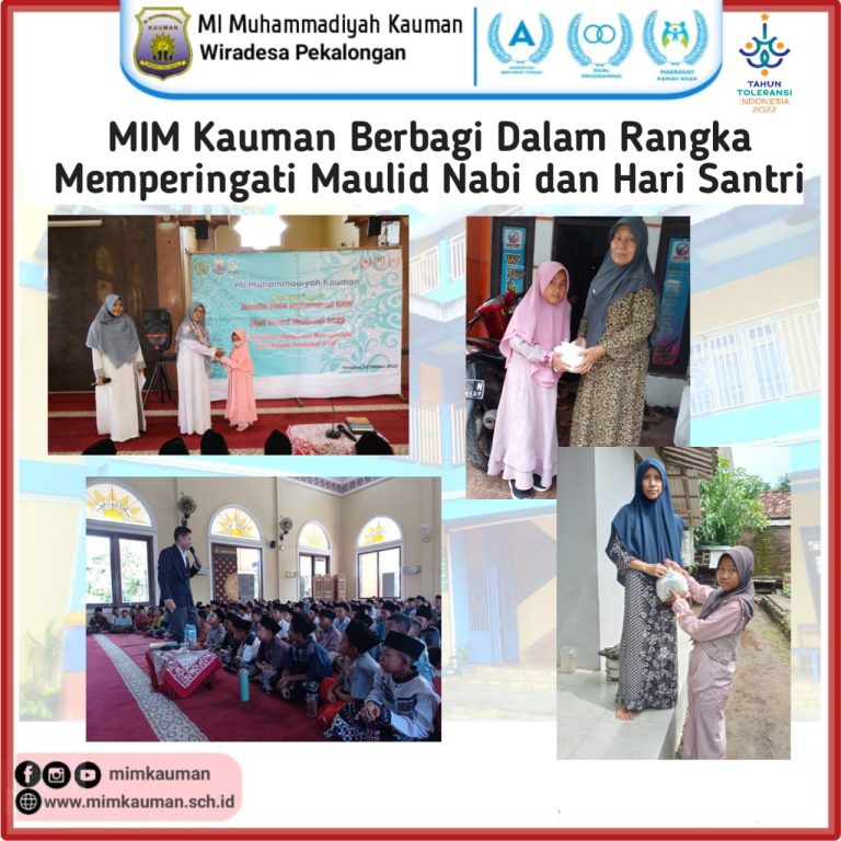 MIM Kauman Berbagi Dalam Rangka Memperingati Maulid Nabi dan Hari Santri