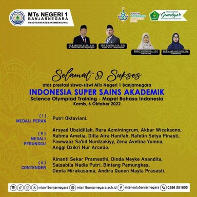 Berjuang di Indonesia Super Sains Akademik, Siswa Madtsansa Persembahkan 16 Medali