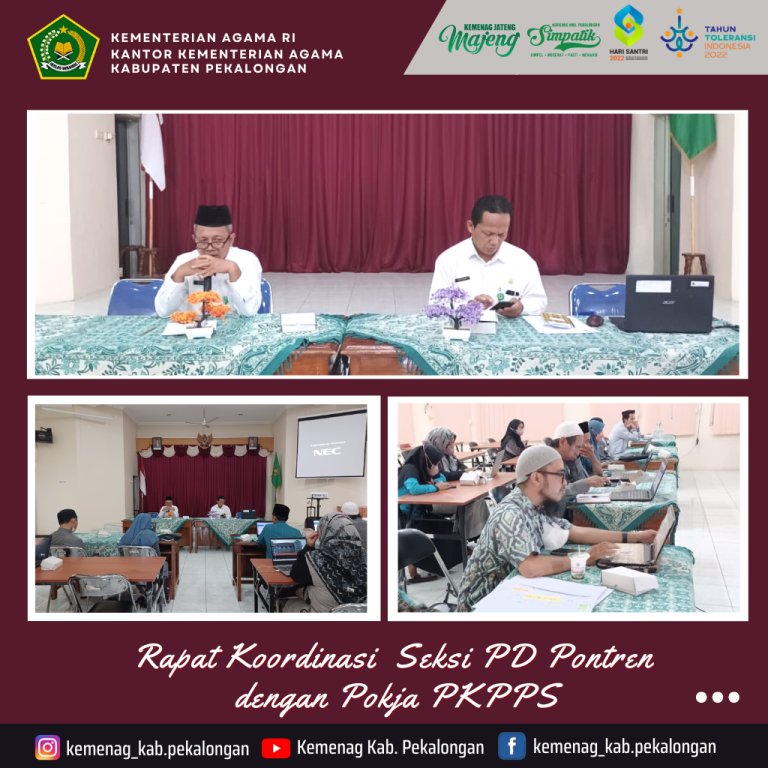Penguatan dan Konsolidasi Data, Seksi PD Pontren Gelar Rakor dengan Pokja PKPPS