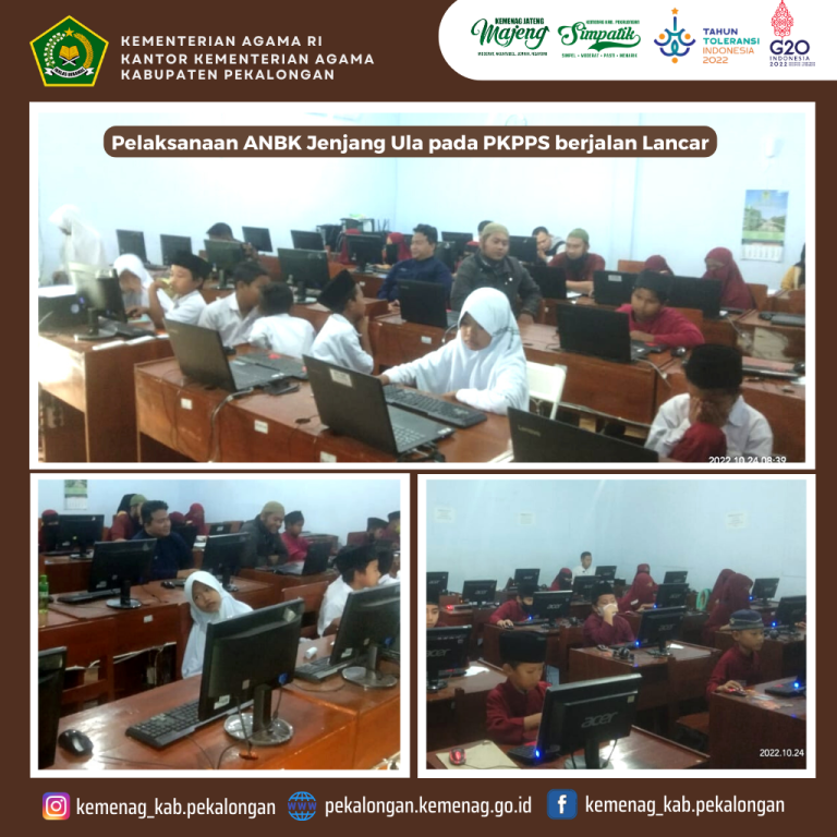 Kasi PD Pontren Lakukan Monitoring Pelaksanaan ANBK Jenjang Ula Pada PKPPS