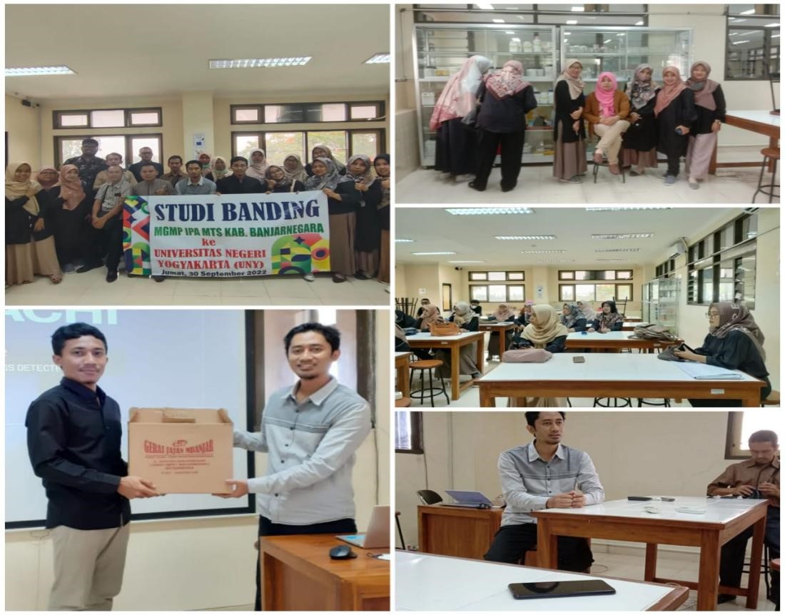 Dua Guru Metro Ikuti Study Banding MGMP IPA MTs Kemenag Kab. Banjarnegara Ke FMIPA UNY