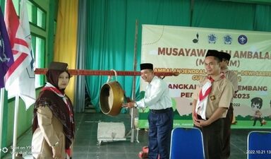 Buka Musyawarah Anggota, Kamabigus Pramuka MAN 2 Rembang Sampaikan Beberapa Pesan
