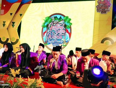 Festival Desa Wisata, Tim Hadroh MAN 1 Rembang Tampil Fantastis