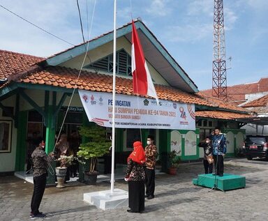 Upacara Hari Sumpah Pemuda ke-94 Hikmat di Laksanakan Kemenag Brebes