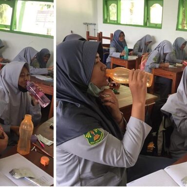 Rematri MAN 1 Banjarnegara Ikuti Aksi Minum TTD