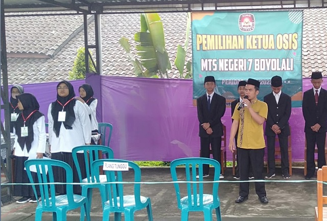 <strong>MTs Negeri 7 Boyolali Laksanakan Pemilihan Ketua OSIS</strong>