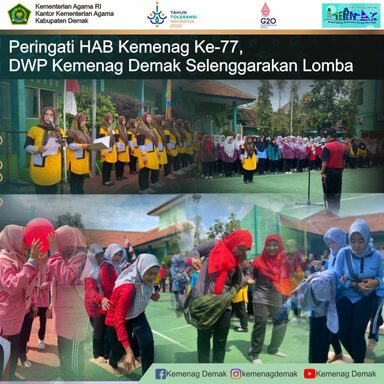 Peringati HAB Kemenag ke-77, DWP Kemenag Demak Selenggarakan Lomba-Lomba