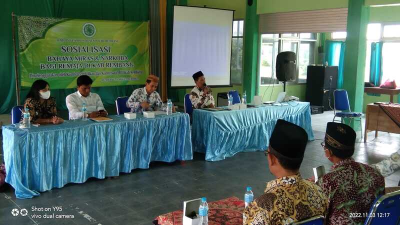 MUI Rembang Gelar Sosialisasi Bahaya Miras dan Narkoba bagi Remaja