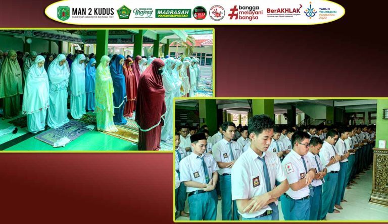 <strong>MAN 2 Kudus GelarSalatGaibBerdukaAtasTragediGempa di Cianjur</strong>