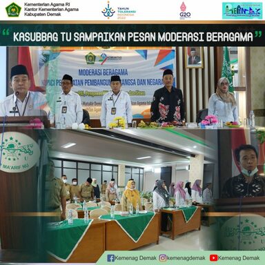 Kasubbag TU Sampaikan Pesan Moderasi Beragama