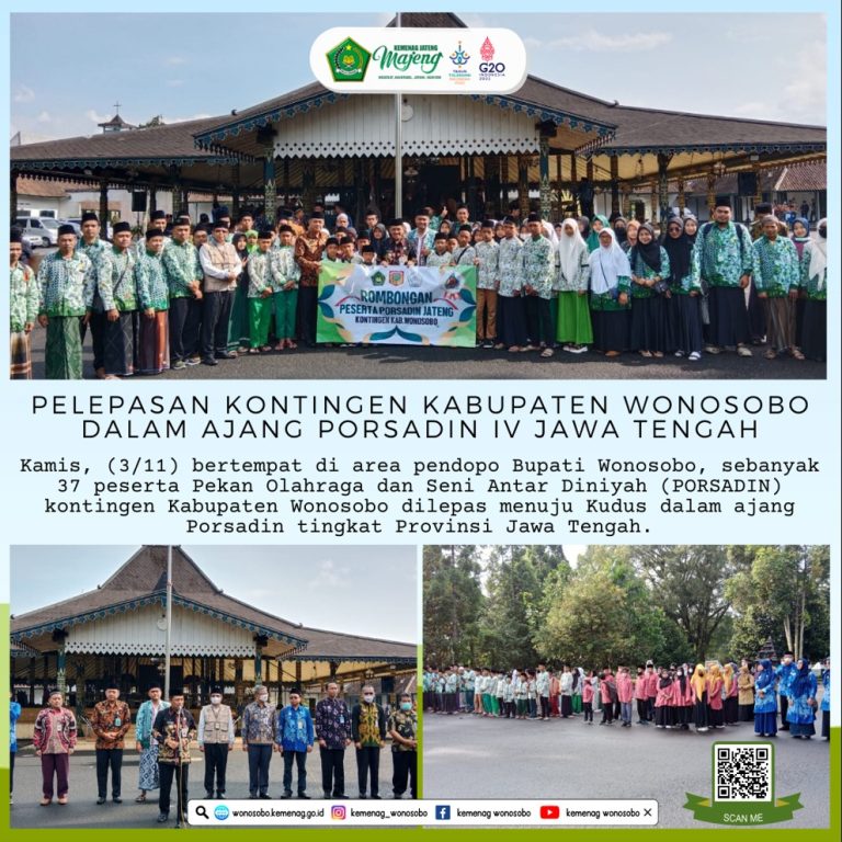 Kontingen PORSADIN Kabupaten Wonosobo Dilepas