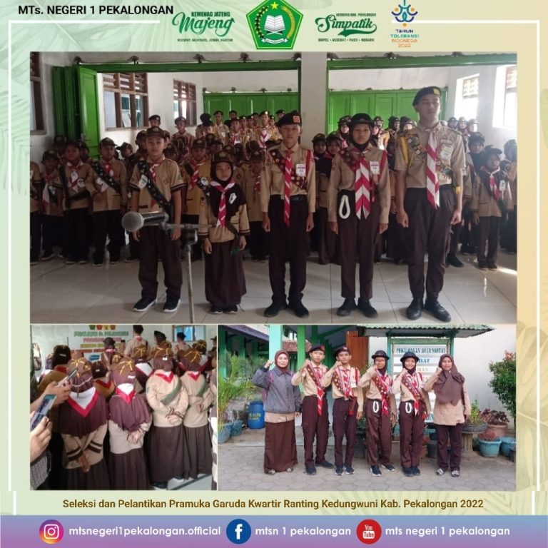 Seleksi dan Pelantikan Pramuka Garuda Kwartir Ranting Kec. Kedungwuni Kab. Pekalongan Tahun 2022