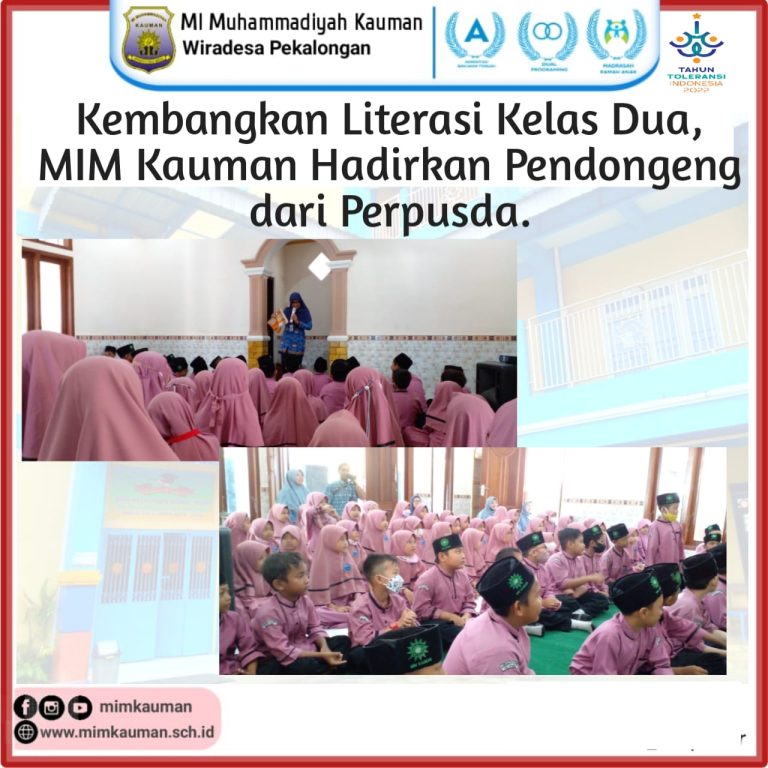 Kembangkan Literasi Kelas Dua, MIM Kauman Hadirkan Pendongeng dari Perpusda