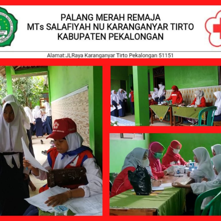 Kenali Hemoglobin, PMR MTs Salafiyah Karanganyar Kerjasama dengan Puskesmas