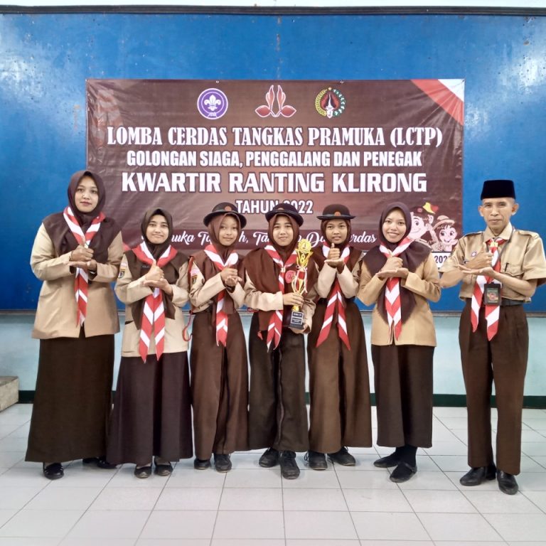 Regu Penggalang Putri MTsN 5 Kebumen Juara SatLCTP Kecamatan