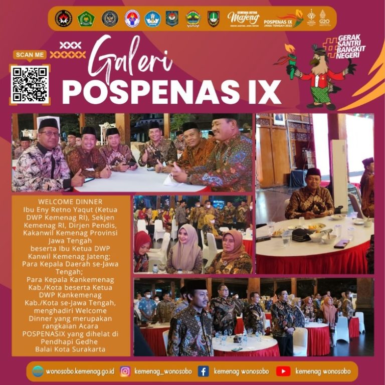 Malam Sebelum Pembukaan Pospenas IX, Pejabat Kemenag Hadiri Gala Dinner