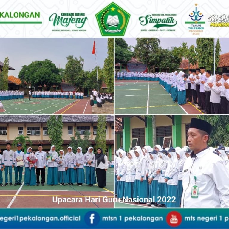 Guru MTs N 1 Pekalongan Jadi Petugas Upacara Dalam Rangka Peringati Hari Guru Nasional 2022
