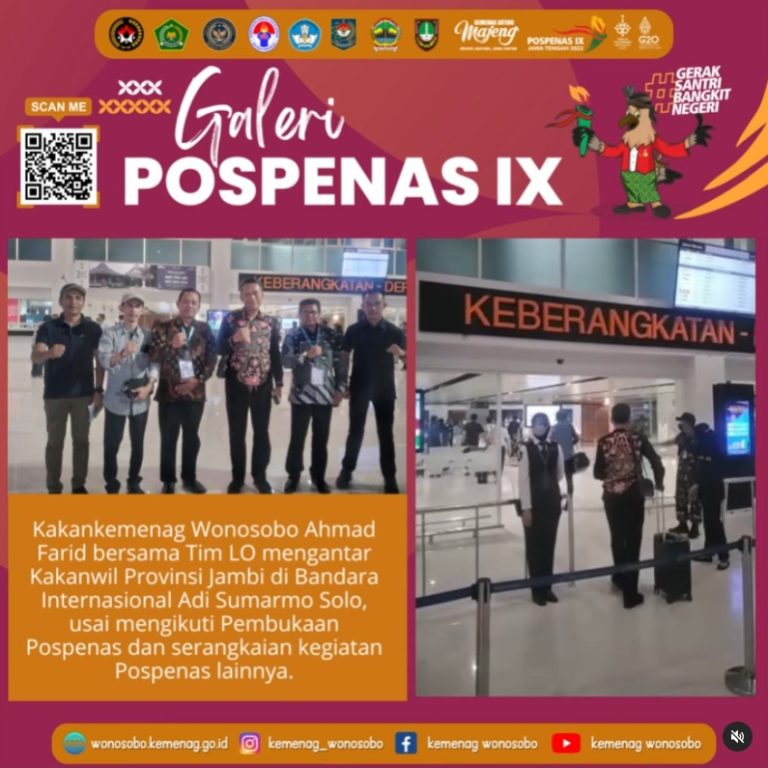 Setelah Kedatangan Itjend, Kakanwil Kemenag Jambi Landing di Bandara Adisumarmo Solo