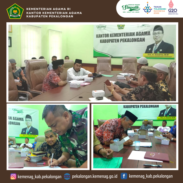Selesaikan Persoalan Pengelolaan Masjid, Kemenag Kab. Pekalongan Gelar Musyawarah