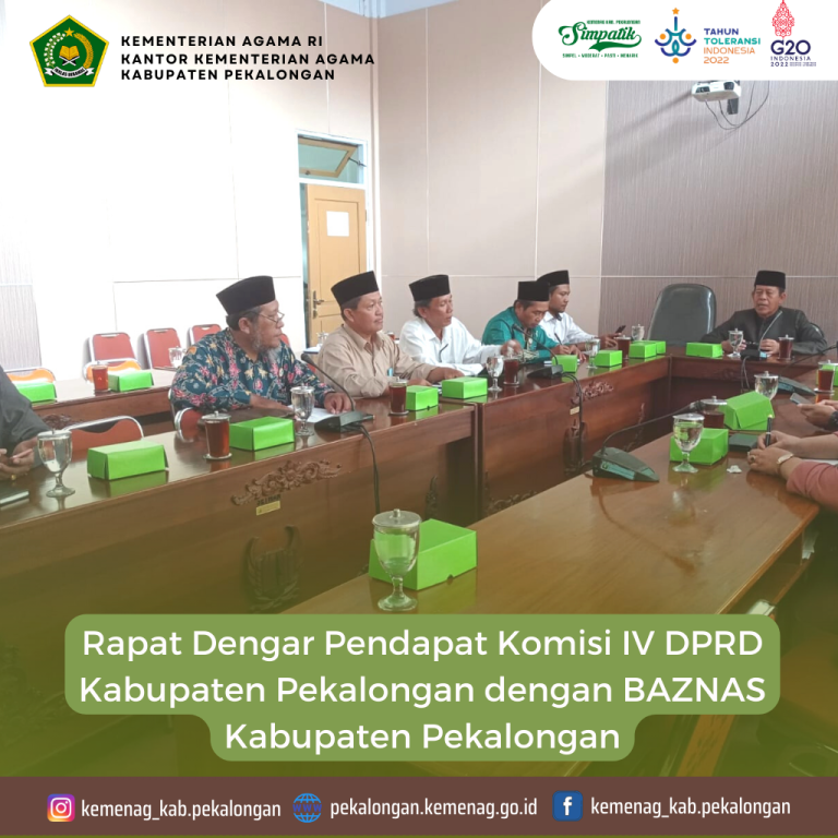 RDP BAZNAS dengan Komisi IV DPRD Kabupaten Pekalongan