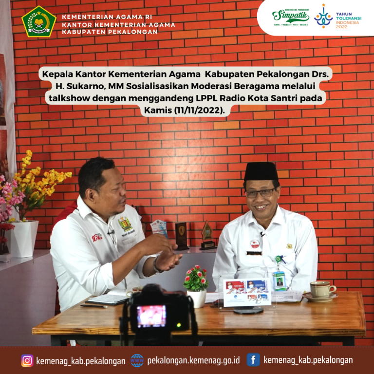 Sosialisasikan Moderasi Beragama, Kemenag Gandeng LPPL Radio Kota Santri