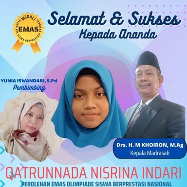 Siswi MAN 1 Rembang Sabet Emas dalam Ajang OSBN 2022
