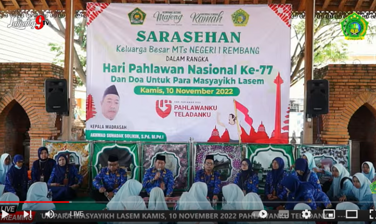 Peringati Harwan, MTsN 1 Rembang Gelar Sarasehan