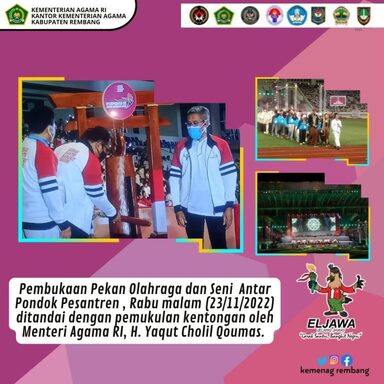 Menag Buka Pospenas IX, Minta Doa Peserta untuk Korban Gempa Cianjur