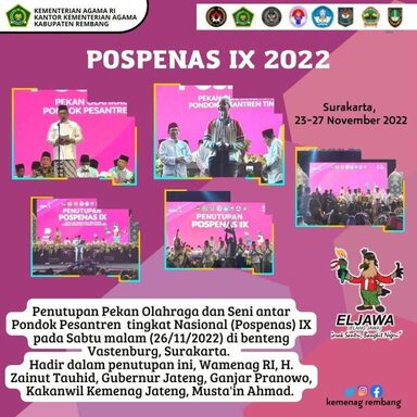 Kontingen Jawa Tengah Raih Juara II Pospenas IX 2022