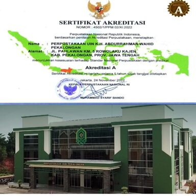 Perpustakaan UIN K.H. Abdurrahman Wahid Pekalongan Raih Akreditasi A