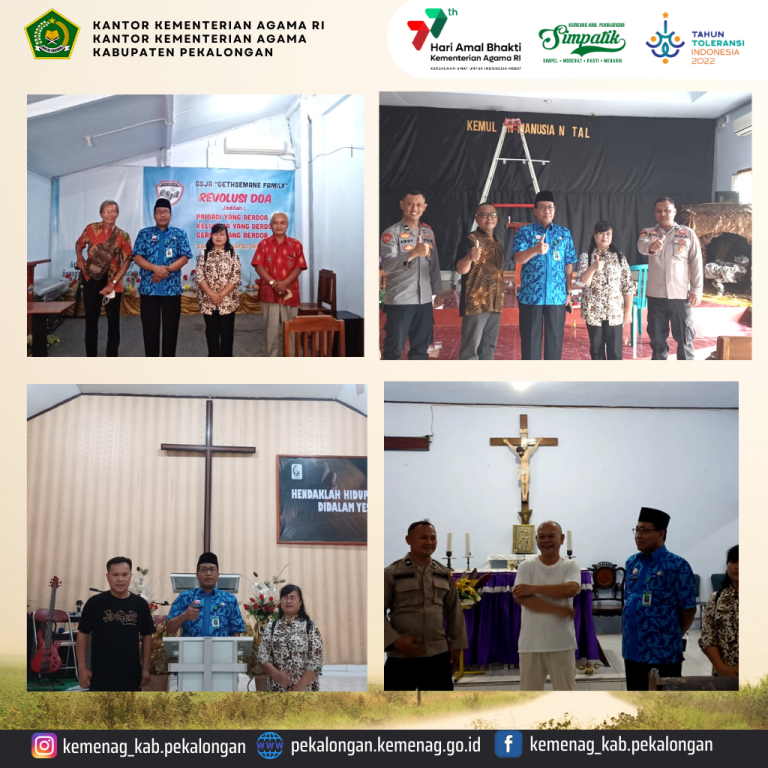 Pemantauan Persiapan Perayaan Natal Tahun 2022 Pada Sejumlah Gereja Di Kab. Pekalongan