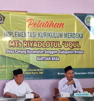 Pelatihan IKM Harapkan Mutu dan Kualitas MTs &nbsp;Riyadlatul ‘Uqul Meningkat