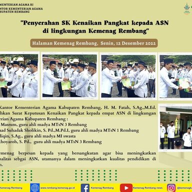 Empat ASN Guru Ini Terima SK Kenaikan Pangkat