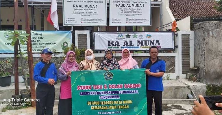 Terapkan Metode Sentra, RA Al Muna Didatangi KKGRA Gunung Kidul