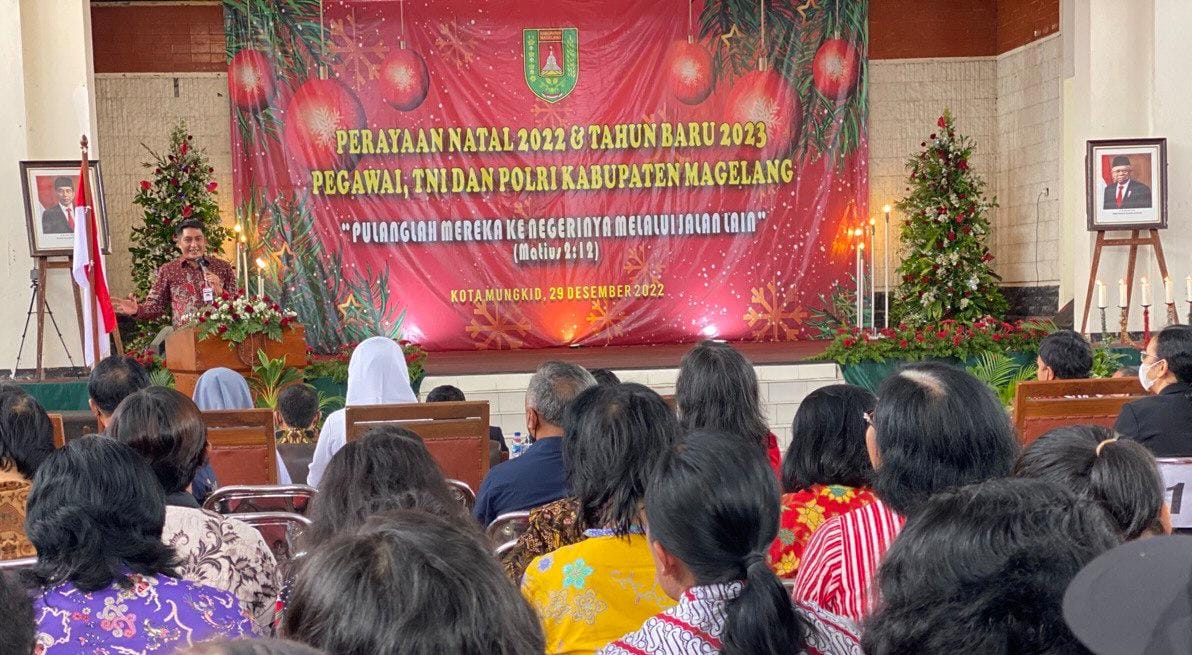 Bupati Magelang Ajak Umat Kristiani Kuatkan Nilai-Nilai Kebangsaan