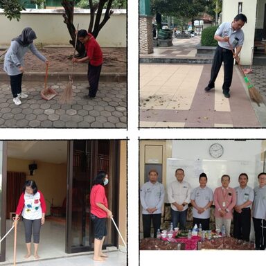 Peringati HAB, Kemenag Rembang Gelar Bersih-Bersih Rumah Ibadah