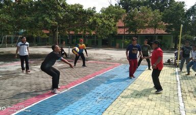 Jelang Lomba Voli, Vomansa Rowo Gelar Latihan