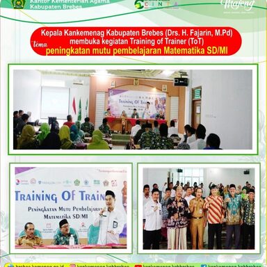 LP. Maarif NU Brebes Laksanakan TOT Bidang Studi Matematika SD/MI