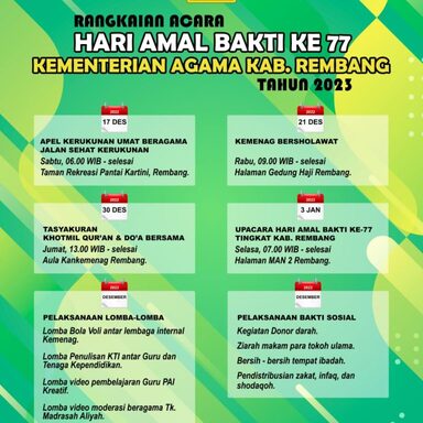 Semarakkan HAB, Kemenag Gelar Sejumlah Kegiatan