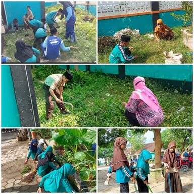 MIN 1 Rembang Gelar Giat Jumat Bersih
