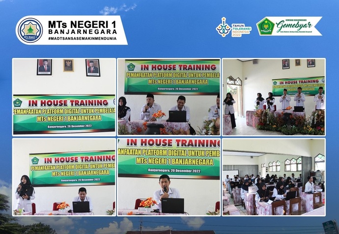 Siapkan Kelas Digital, MTs N 1 Banjarnegara Adakan IHT Pemanfaatan Platform Digital untuk Pembelajaran