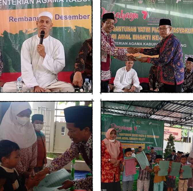 Tasyakuran, Kemenag Santuni Yatim Piatu