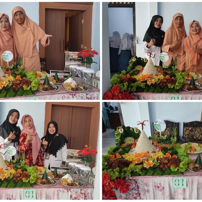 DWP MTs Negeri 1 Banjarnegara Ikuti Lomba Membuat dan Menghias Tumpeng