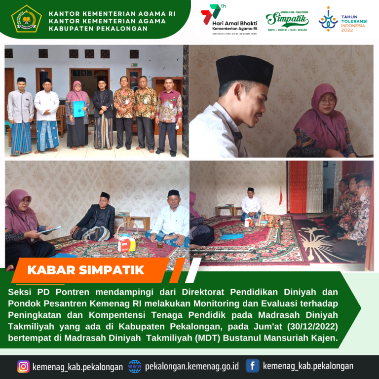 Evaluasi Peningkatan dan Kompentensi Tenaga Pendidik Madrasah Diniyah