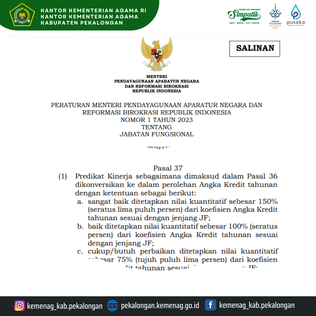 Pejabat Fungsional Tak Lagi Sibuk Urus DUPAK