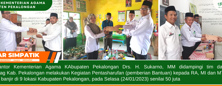 9 Madrasah Terdampak Banjir, Kemenag Salurkan Bantuan